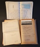 1968 RADIESTEZIE Prospectiunea Geo-Bio Fizica MANUSCRIS 132pag Fotografii colate HARTA Romaniei Magnetism Adresa Eugen A Pora catre Sabba S Stefanescu