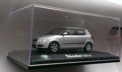 Macheta Skoda Fabia 2 (silver) - Abrex 1/43 foto