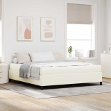 Cumpara ieftin Cadru de pat Crem 180 x 200 cm Țesătură de catifea