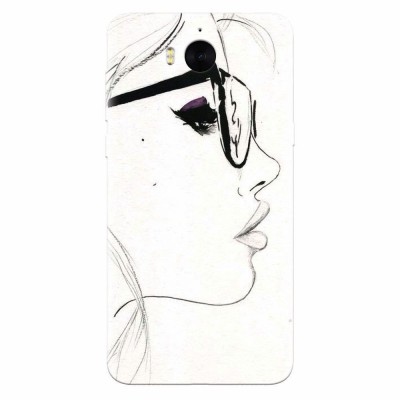 Husa silicon pentru Huawei Y6 2017, Girl Face foto