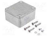 Carcasă universală GAINTA aluminiu natural 58mm x 64mm x 35mm