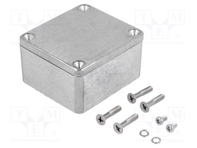 Carcasă universală GAINTA aluminiu natural 58mm x 64mm x 35mm