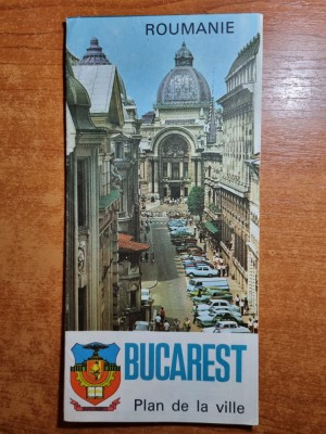 planul orasului bucuresti din anul 1982 - in limba franceza foto