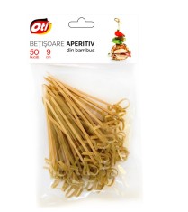 Betisoare aperitiv din bambus, 9 cm, 50 buc. set foto