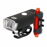 Set Lumini Bicicleta P2R NITION 10 (USB) - Negru Ultimate FactoryBikes