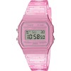 Ceas Dama Casio Collection F-91WS-4E Digital, Curea Rasina, Roz, Rezistent Apa, Casual