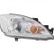 Far Mitsubishi Lancer (Cs) 09.2003-08.2008, Dreapta, tip bec H4, reglare electrica, fara motoras, ECE, cu rama argintie, Depo, 8301B688, 8301B698