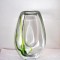 Vaza cristal suflata manual, gravata - design Vicke Lindstrand, KOSTA Sweden