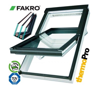 Fereastra mansarda FAKRO PTP-V U5 PVC 3 sticle foto