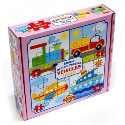Primul meu puzzle : Vehicule 4 in 1 baby puzzle foto