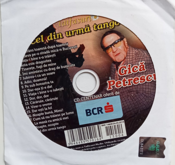 CD Cel din urma tango Gica Petrescu