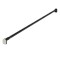 Bara telescopica multifunctionala, flippy, din otel inoxidabil si abs, utilizare universala, extensie 220 - 240 cm, fara perforare perete, negru