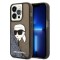 Husa pentru Apple iPhone 14 Pro Max, Karl Lagerfeld, Glitter Karl&#039;s Head, Neagra