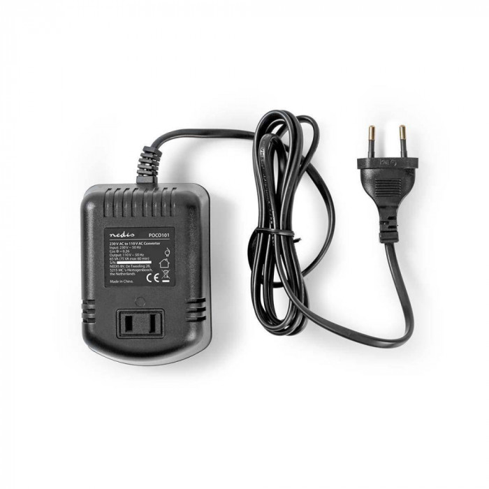 Convertor de tensiune 220V-110V 75W iesire USA Nedis