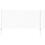 vidaXL Gard și St&acirc;lp Argintiu 1 x 25 m Oțel 3336362