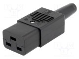 Conector alimentare AC mamă 16A 250VAC IEC 60320 SCHURTER