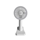 Ventilator portabil birou cu led, alb, 5w, 3 trepte viteze, 10 cm diametru