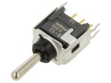 Comutator basculant SP3T ON-OFF-ON 0,1A/28VAC - NKK SWITCHES
