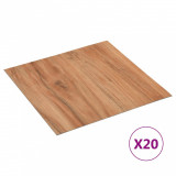 vidaXL Plăci de pardoseală autoadezive, 20 buc., natural, 1,86 m&sup2;, PVC