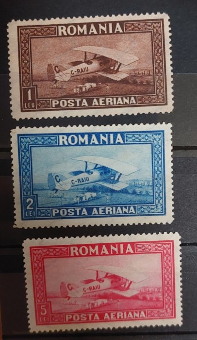 Romania 1928 - C.Raiu,fil.vertical