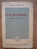 CONSTANTIN KIRITESCU - FACLII STINSE... portrete de dascali - 1938
