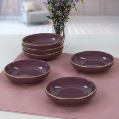 Set boluri pentru sos, Keramika, 275KRM1459, Ceramica, Mov