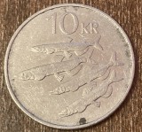 C50 - Moneda foarte veche - Islanda - 10 coroane / kronur - 1994