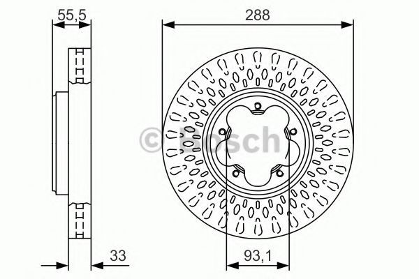 Disc frana FORD TRANSIT CUSTOM bus (2012 - 2016) BOSCH 0 986 479 A49