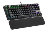 Tastatura Gaming Cooler Master CK530 V2, Brown Switch, Mecanica, Iluminare RGB, USB (Negru), Coolermaster