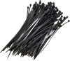 Set 100 buc coliere (soricei) plastic negre, 150 x 2.5 mm, Spin