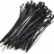 Set 100 buc coliere (soricei) plastic negre, 200 x 2.5 mm