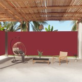 VidaXL Copertină laterală retractabilă, roșu, 220x1000 cm