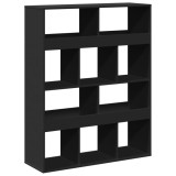 Cumpara ieftin Biblioteca, negru, 100x33x125,5 cm, lemn prelucrat
