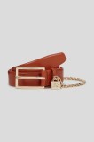Karl Lagerfeld curea de piele K/AUTOGRAPH culoarea rosu, A3W33040