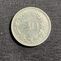 Moneda 20 rappen 1985 Elvetia