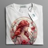 Tricou casual din bumbac 100% de barbati marimea L Fireflow bird, Multicolor, Oem