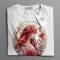 Tricou casual din bumbac 100% de barbati marimea L Fireflow bird