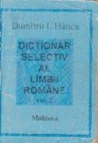 Dictionar selectiv al limbii romane, Volumul al II-lea