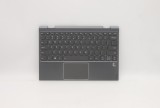 Carcasa superioara cu tastatura palmrest Laptop, Lenvo, Yoga 720-12IKB Type 81B5, 5CB0Q12259, 8S1102-02767, iluminata, Iron Grey, layout US, Lenovo