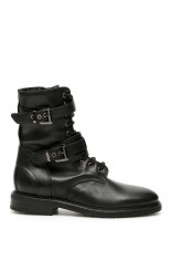 Ghete dama Dawni double buckle boots CA791D NERO Negru foto