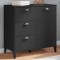 vidaXL Dulap &bdquo;VIKEN&rdquo;, negru, 80x40x80 cm, lemn masiv de pin