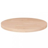 VidaXL Blat de masă rotund, &Oslash;40x2,5 cm, lemn masiv stejar netratat