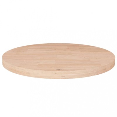 vidaXL Blat de masă rotund, &amp;Oslash;40x2,5 cm, lemn masiv stejar netratat foto