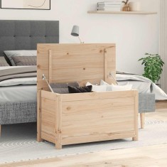 vidaXL Cutie de depozitare, 80x40x45,5 cm, lemn masiv de pin 823534