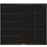 Plita vitroceramica cu inductie PXE675DC1E, control DirectSelect Premium, 4 zone de gatit, negru, Bosch