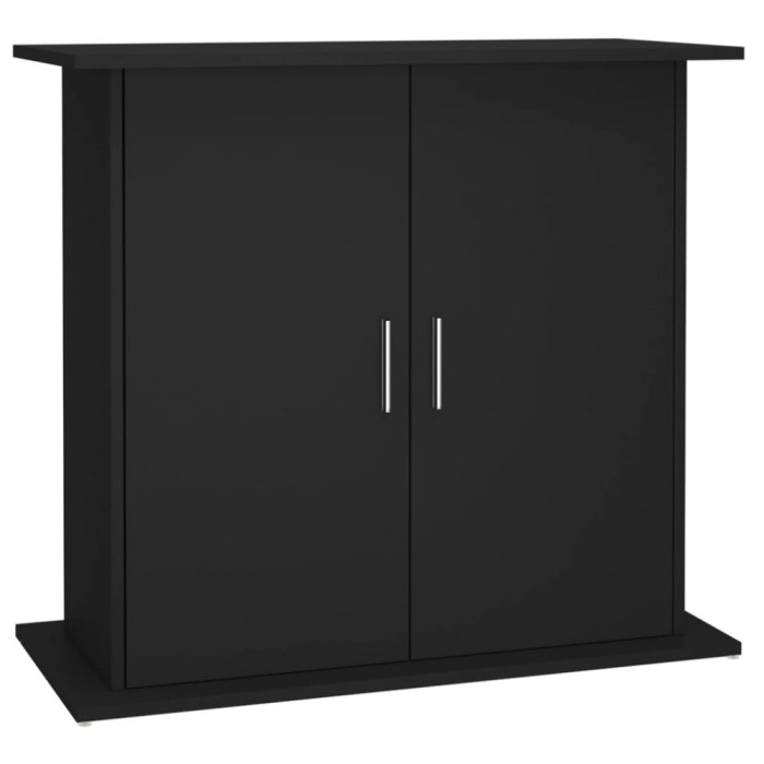 Suport pentru acvariu, negru, 81x36x73 cm, lemn prelucrat