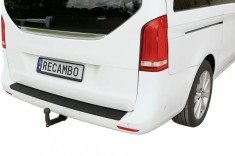 Ornament protectie portbagaj/bara spate neagra din ABS pentru Mercedes Vito, V-Class W447 din 2014-