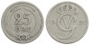 Fl02 SUEDIA 25 ORE 1921 FRUMOASA VF, Europa, Cupru-Nichel