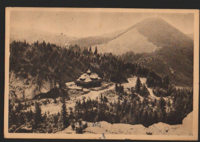CPIB 15526 CARTE POSTALA - MUNTII BISTRITEI RARAU. CABANA C.C.S., RPR, 1956