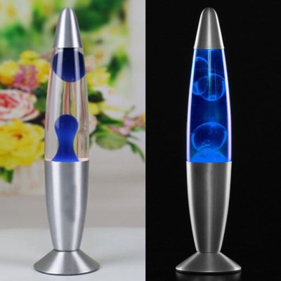 Lampa decorativa lava blue, 30w, inaltime 41 cm, alimentare priza foto